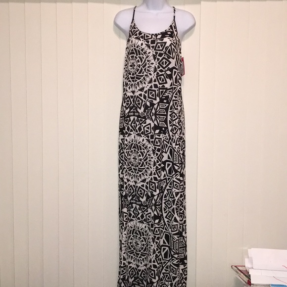 Xhilaration Dresses & Skirts - Xhilaration Black Tribal Ladder Racerback Maxi